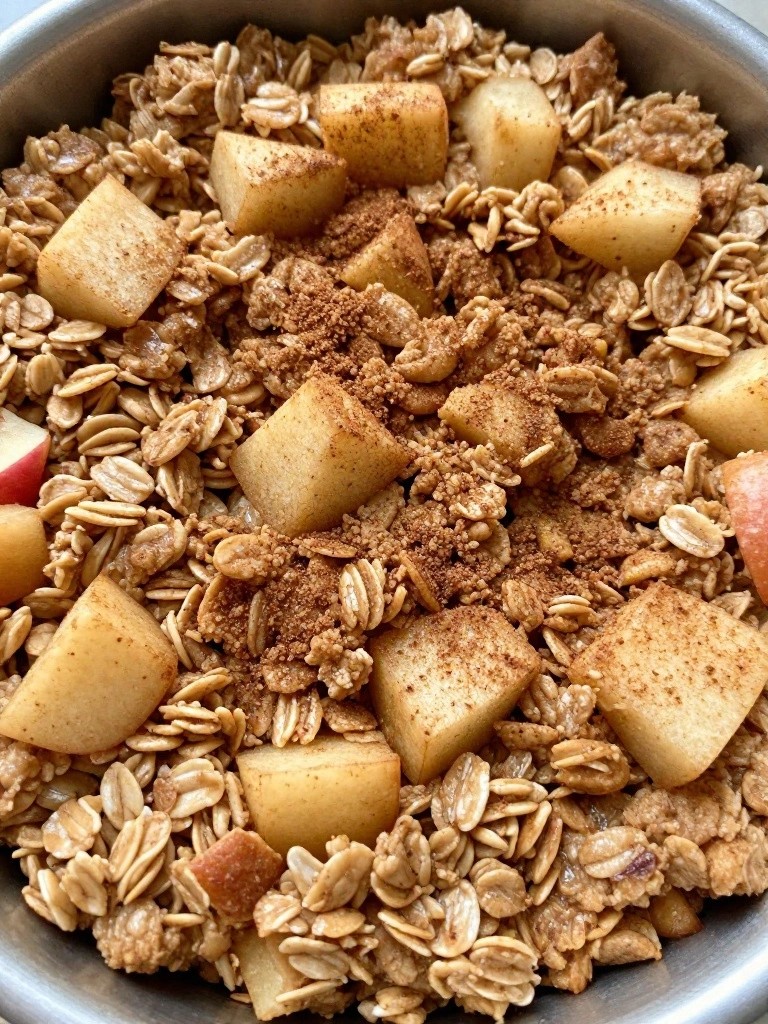 Cinnamon Apple Baked Oatmeal
