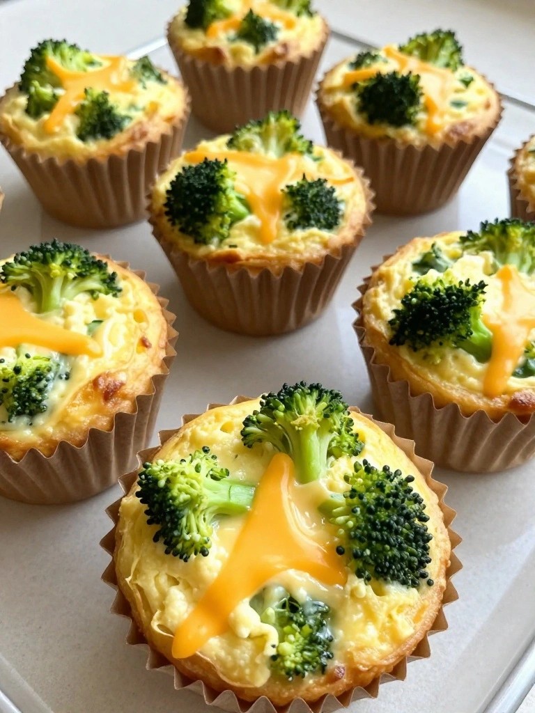 Broccoli Cheddar Egg Muffins