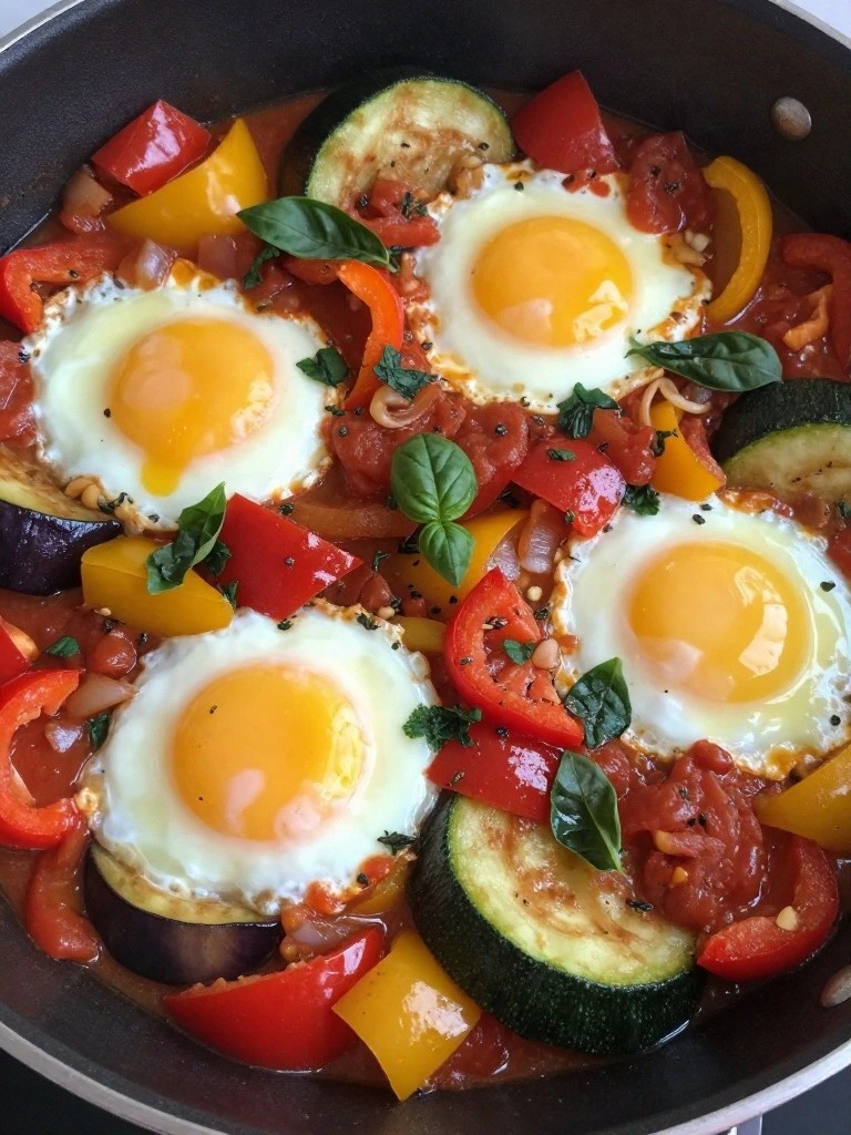 Ratatouille-Style Baked Eggs