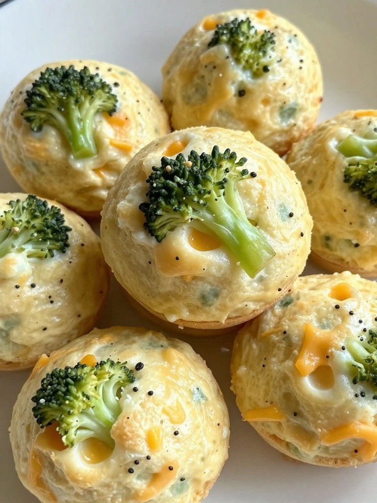 Cheesy Broccoli Egg Muffins