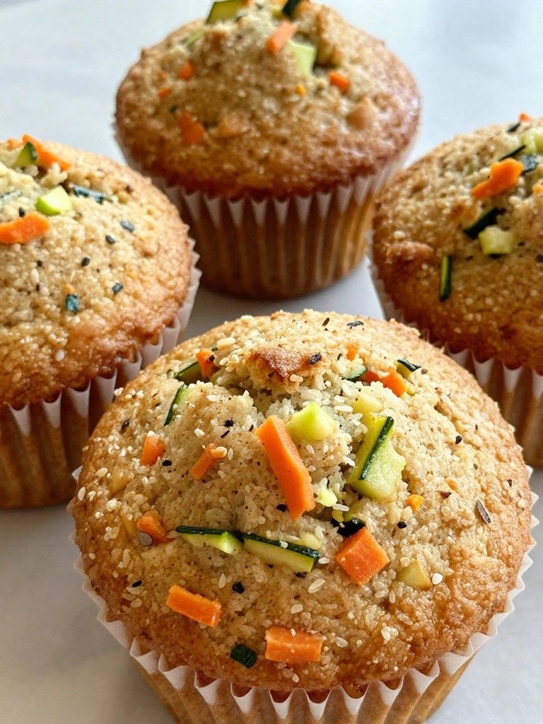 Zucchini Carrot Breakfast Muffins