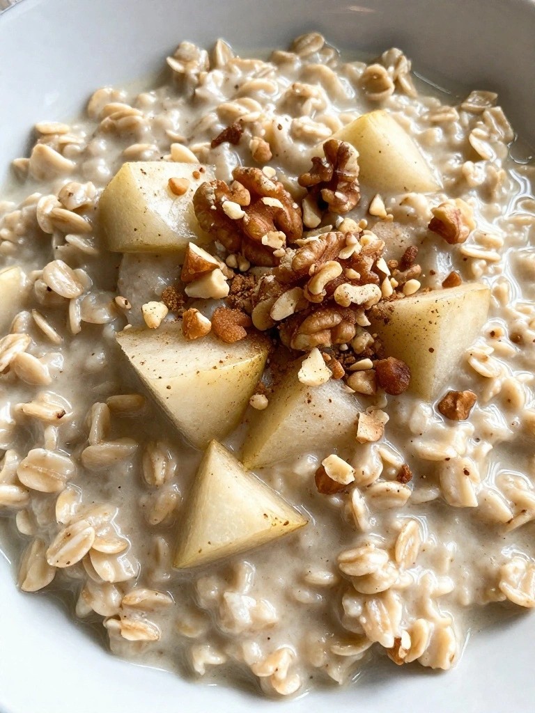 Ginger Pear Steel-Cut Oatmeal