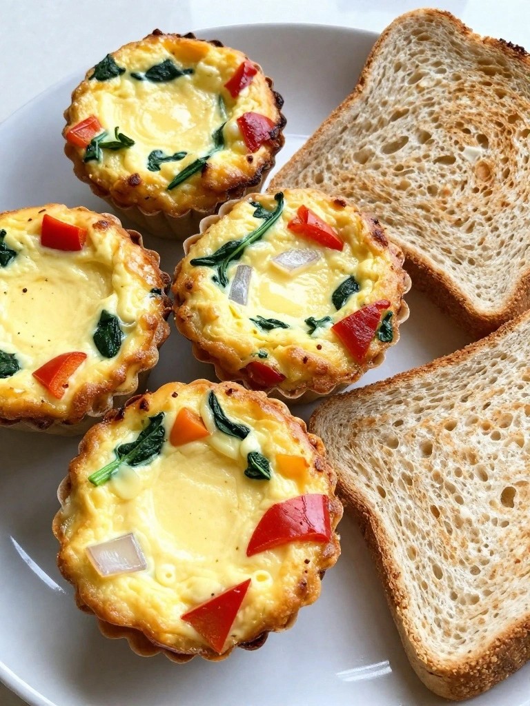 Vegetable Egg Muffins with Whole Grain Toast