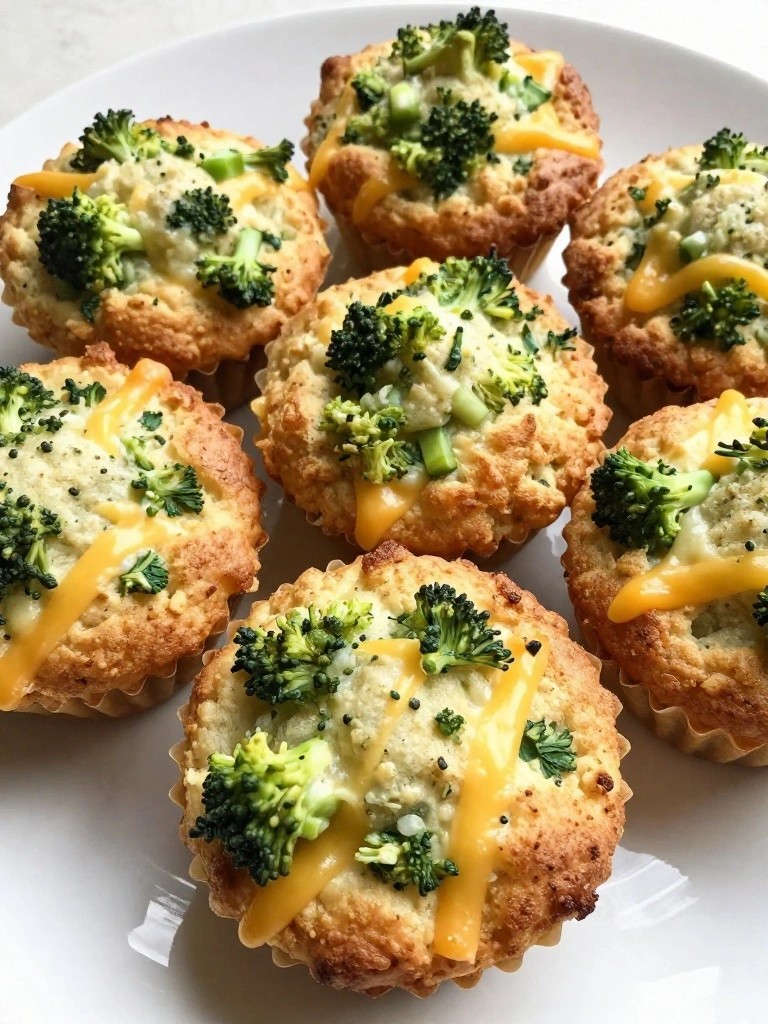 Broccoli Cheddar Breakfast Muffins