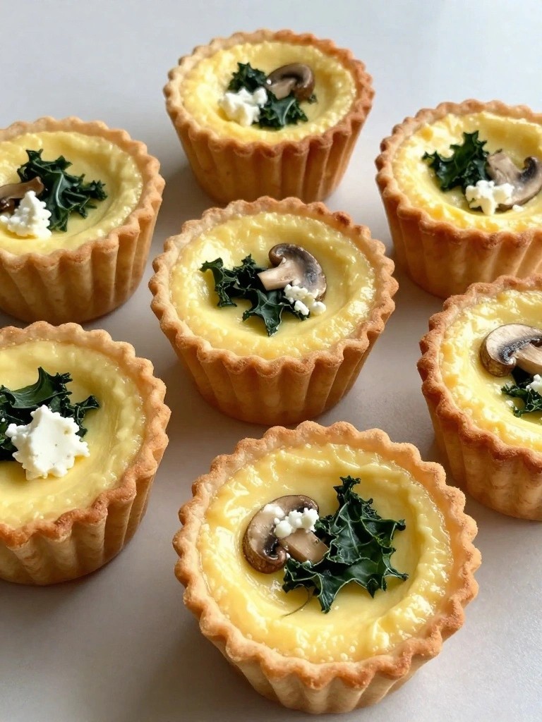 Kale, Mushroom, and Goat Cheese Egg Cups