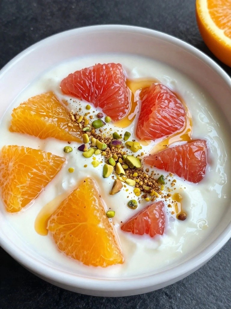 Mixed Citrus Cardamom Greek Yogurt Bowl