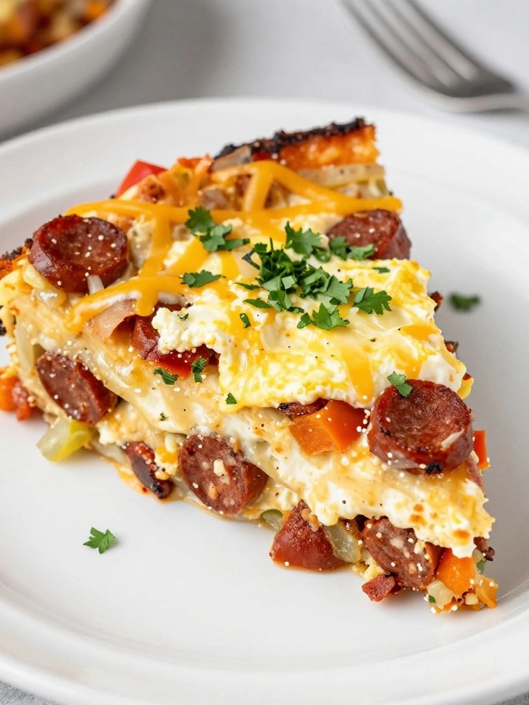 Mexican Chorizo Cottage Cheese Breakfast Casserole