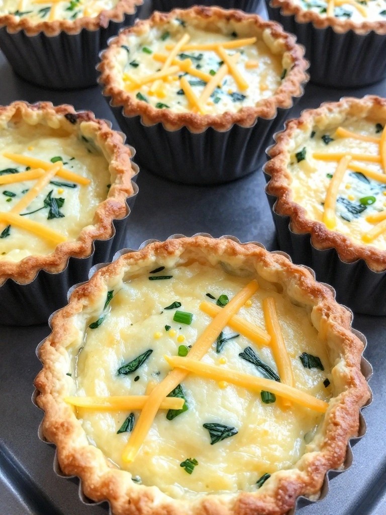 Savory Herb Cottage Cheese Quiche Cups