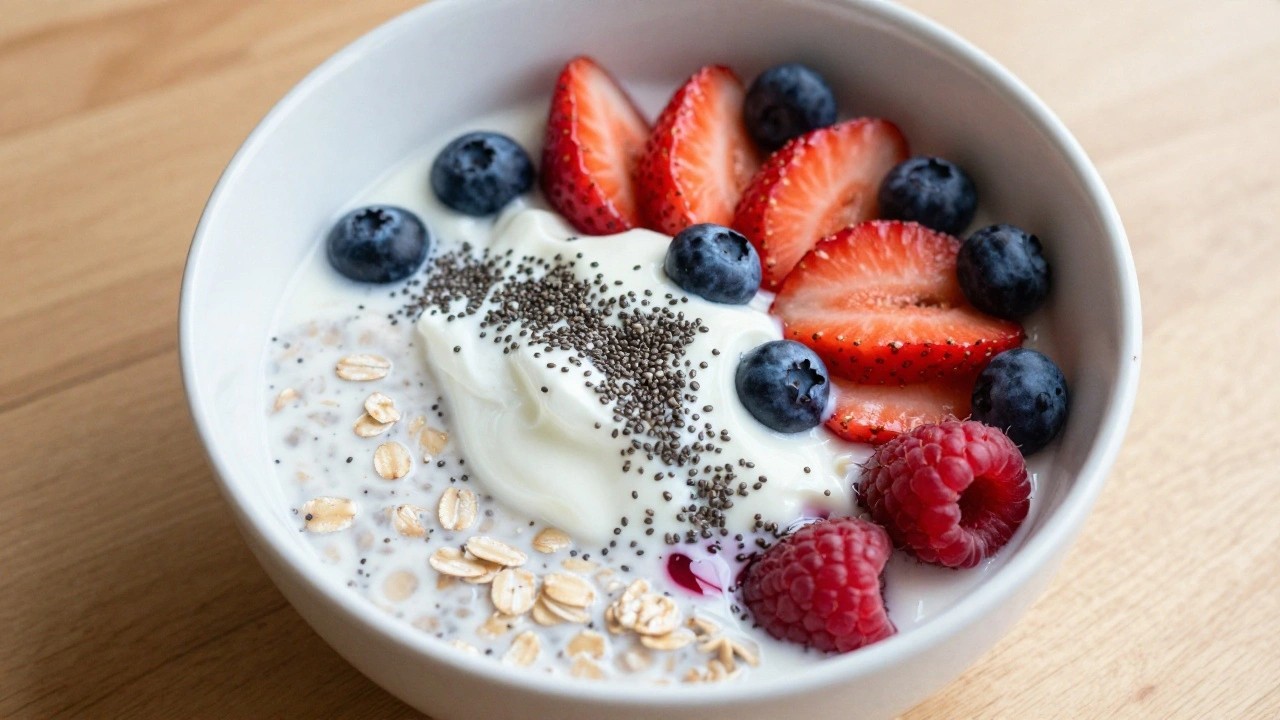 15 High Protein High Fiber Breakfasts Featuring Oats Chia and Berries