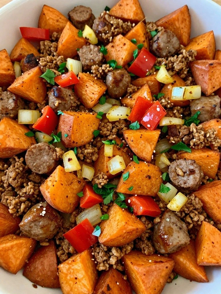 Turkey Sausage Sweet Potato Hash Meal Prep Packs