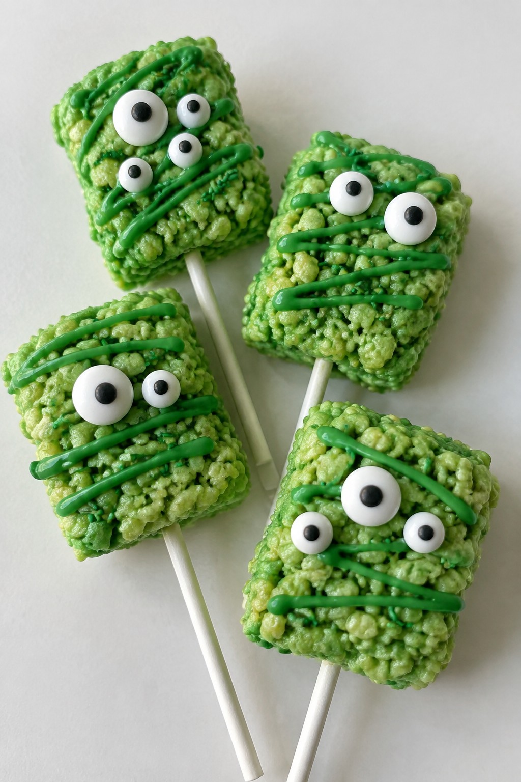 Monster Marshmallow Cereal Treat Pops