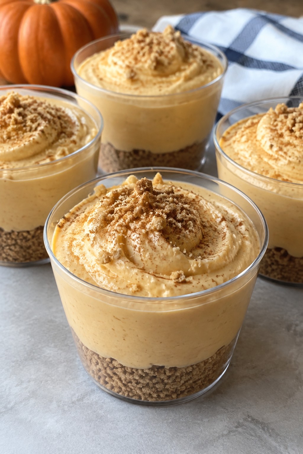 No-Bake Pumpkin Cheesecake Mousse Cups