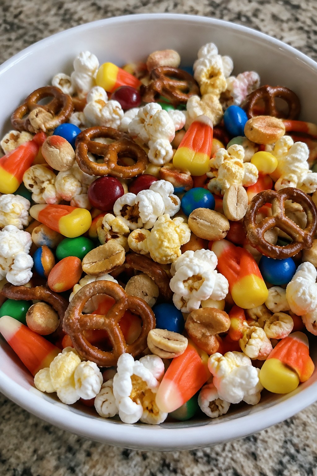 Candy Corn Popcorn Snack Mix