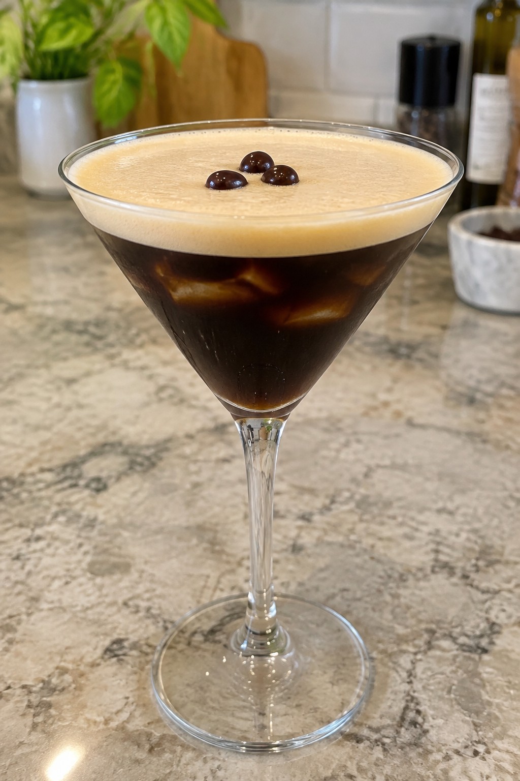Espresso Haunted House Vodka Martini