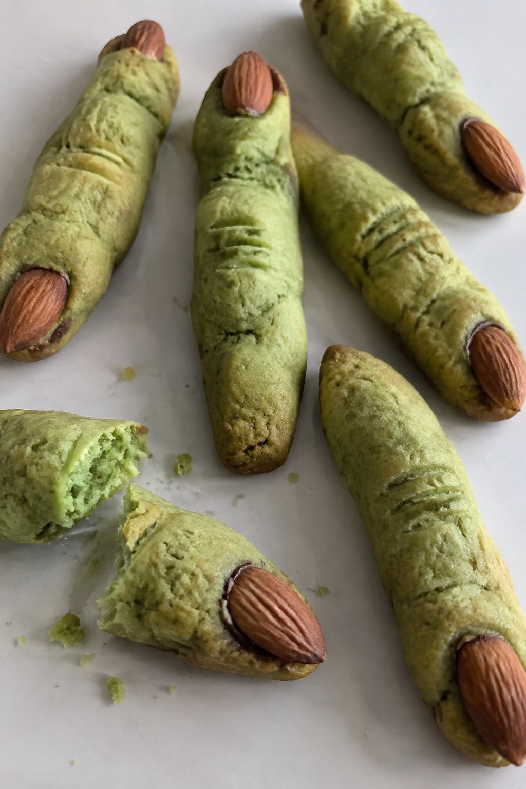 Witch Finger Sugar Cookies with Almond Nails