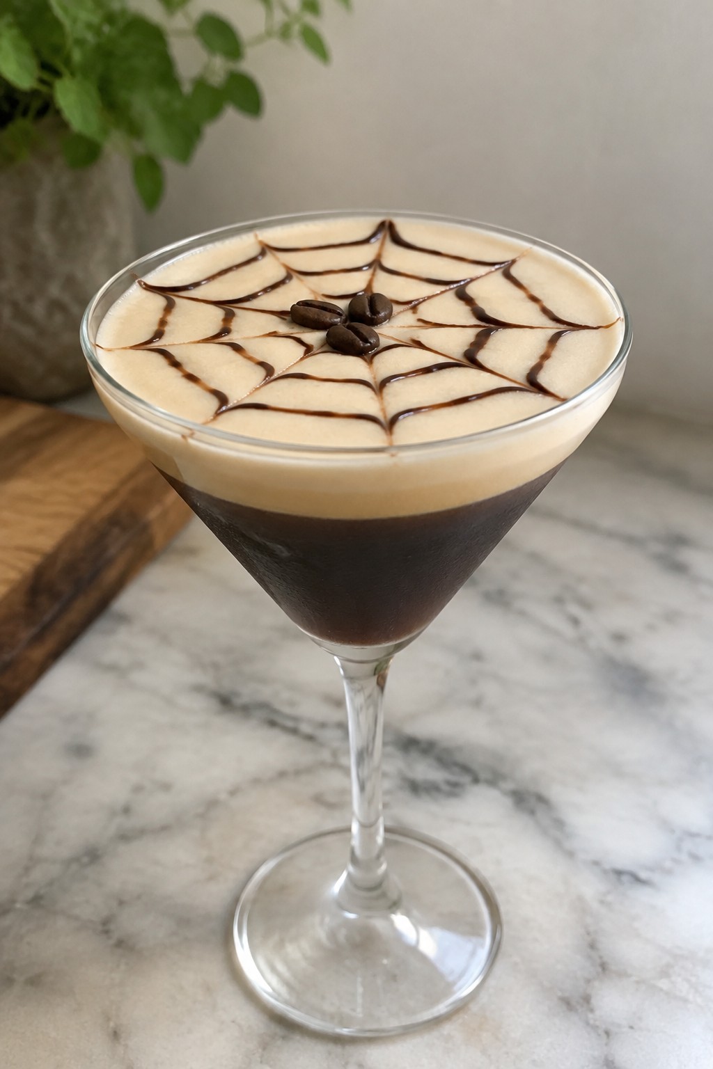 Layered Spiderweb Espresso Martini
