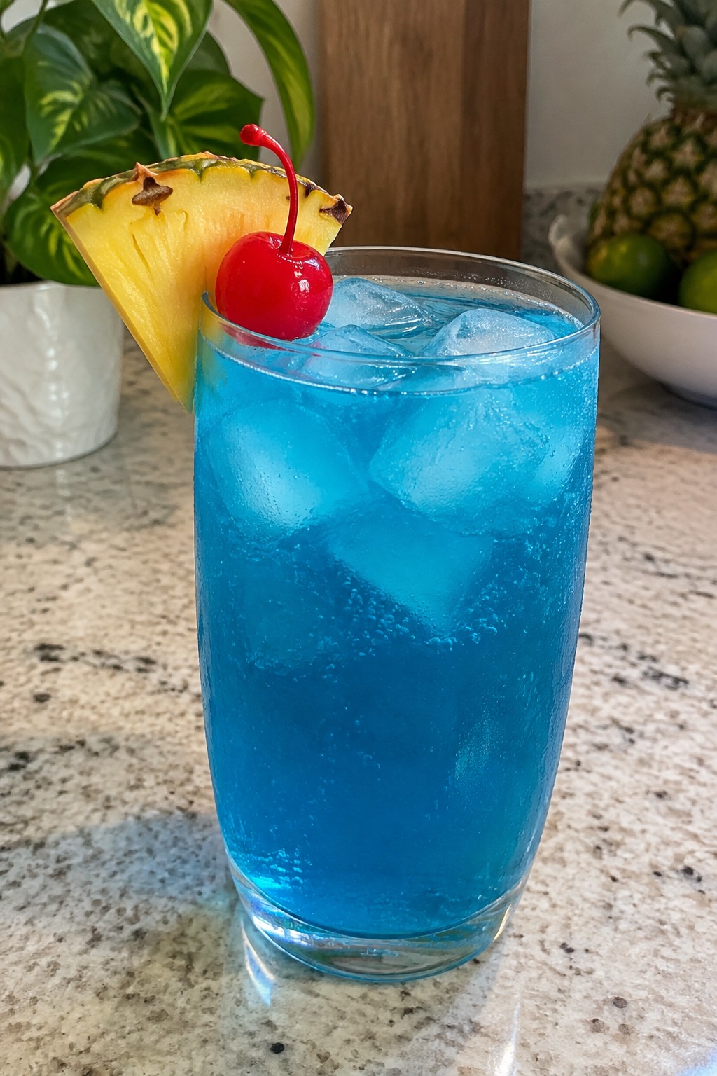 Midnight Blue Lagoon Rum Punch