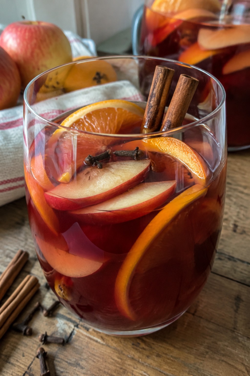 Mulled Spiced Apple Cider Sangria