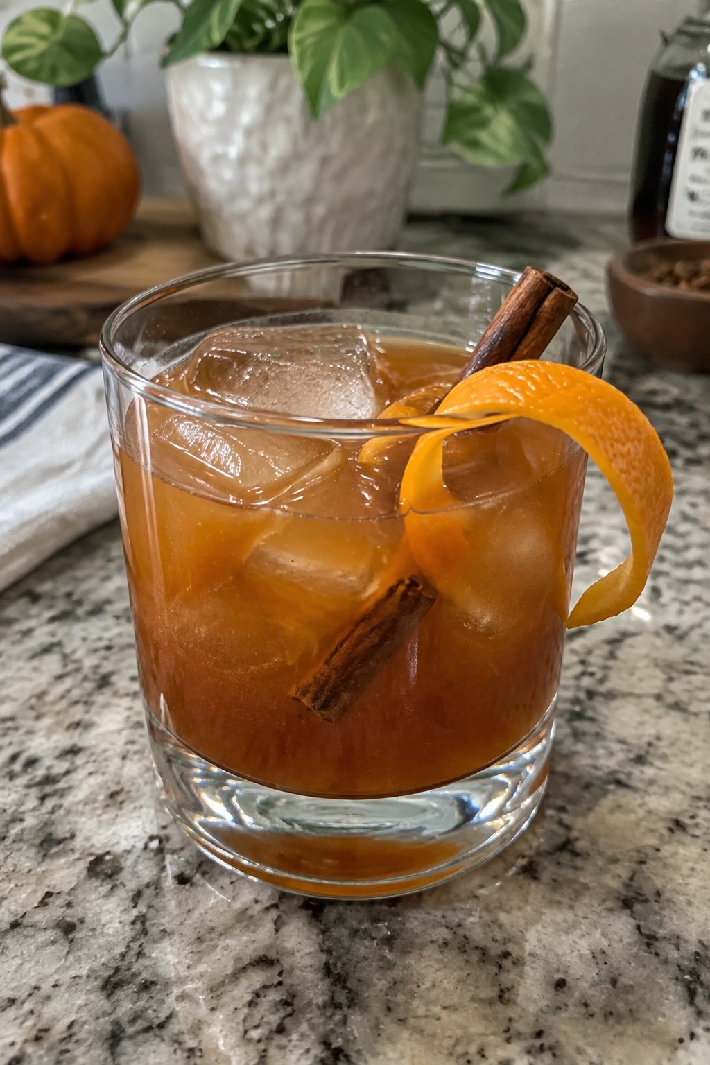 Spiced Pumpkin Rum Old Fashioned