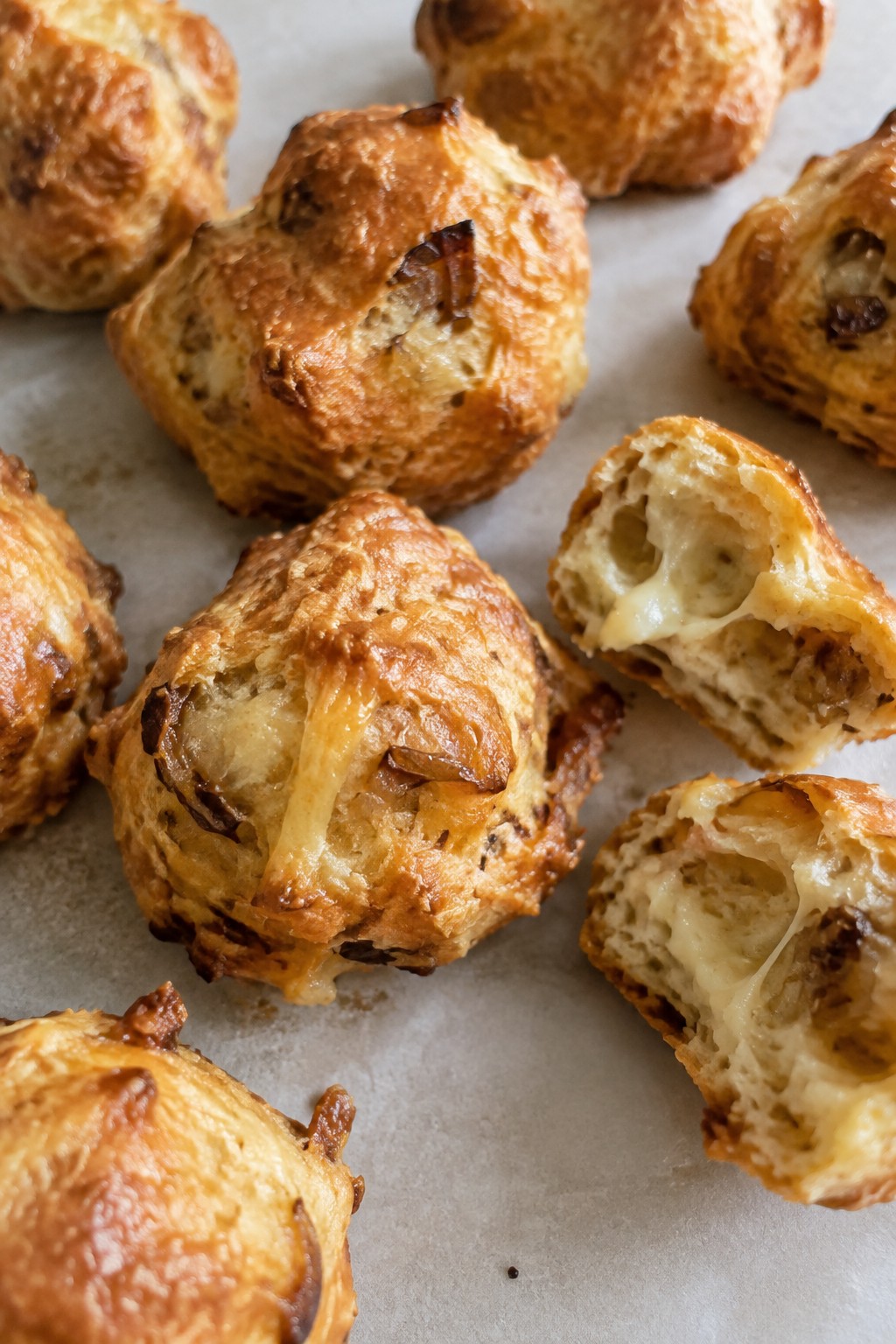 Caramelized Onion and Gruyère Gougères