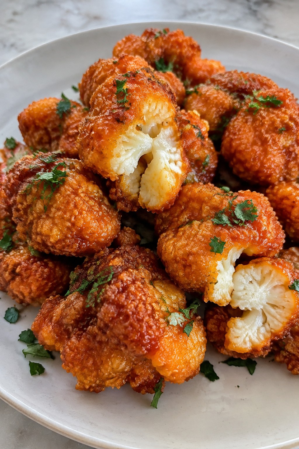 Bat-Shaped Buffalo Cauliflower Bites