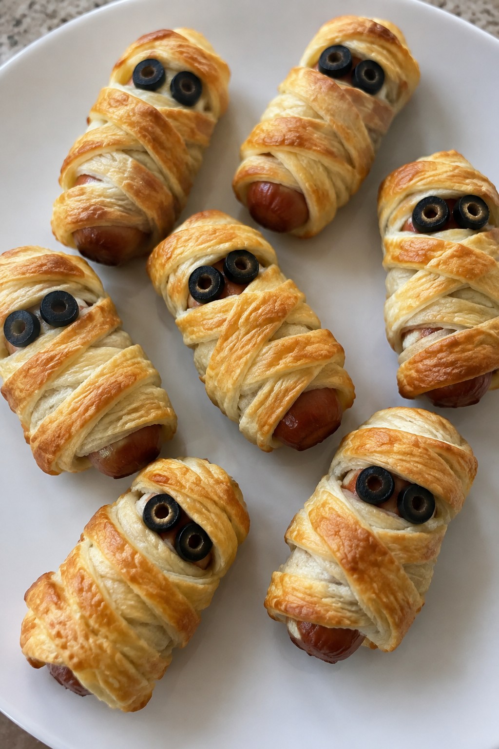 Mummy-Wrapped Sausage Bites