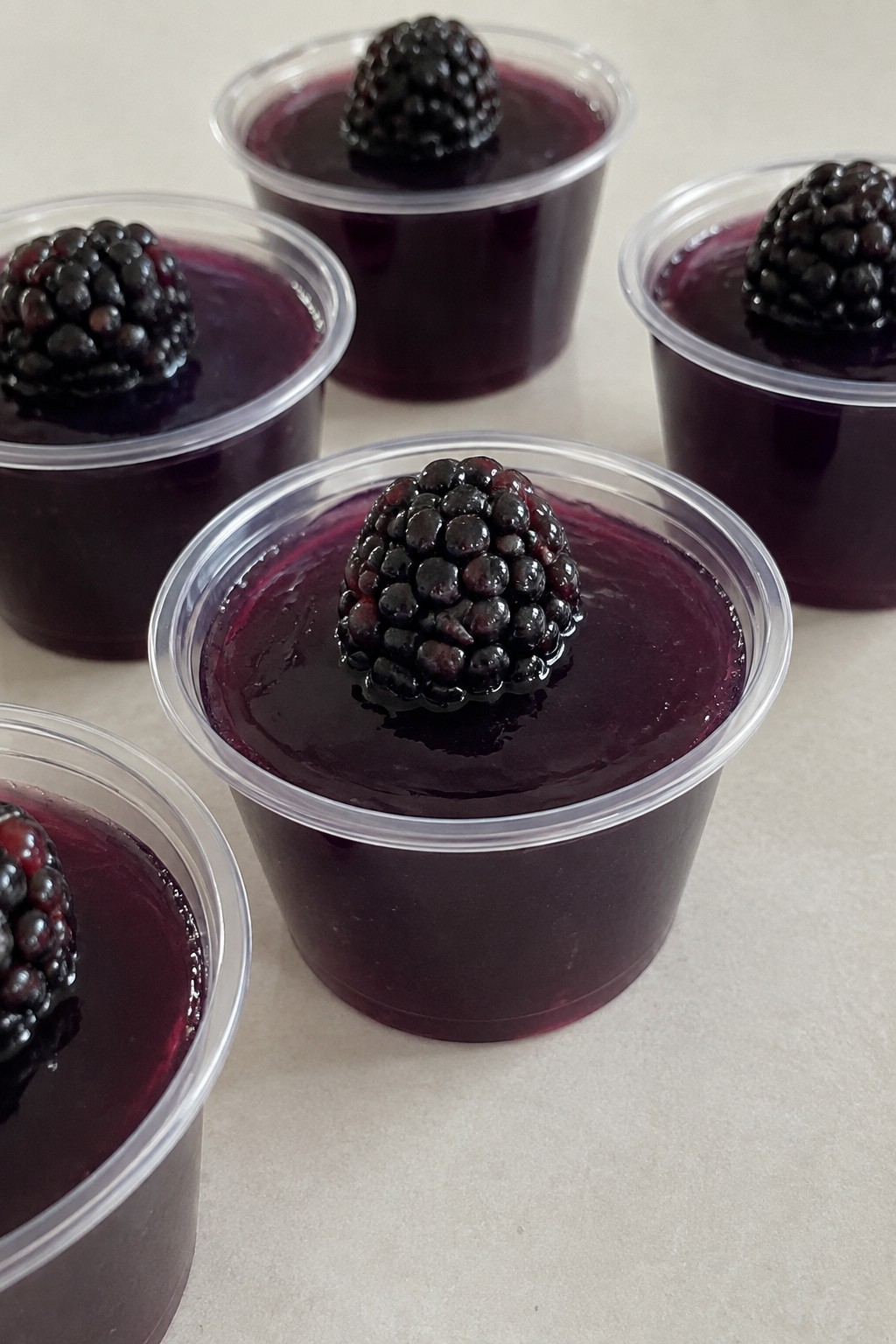 Haunted Blackberry Gin Jello Shots