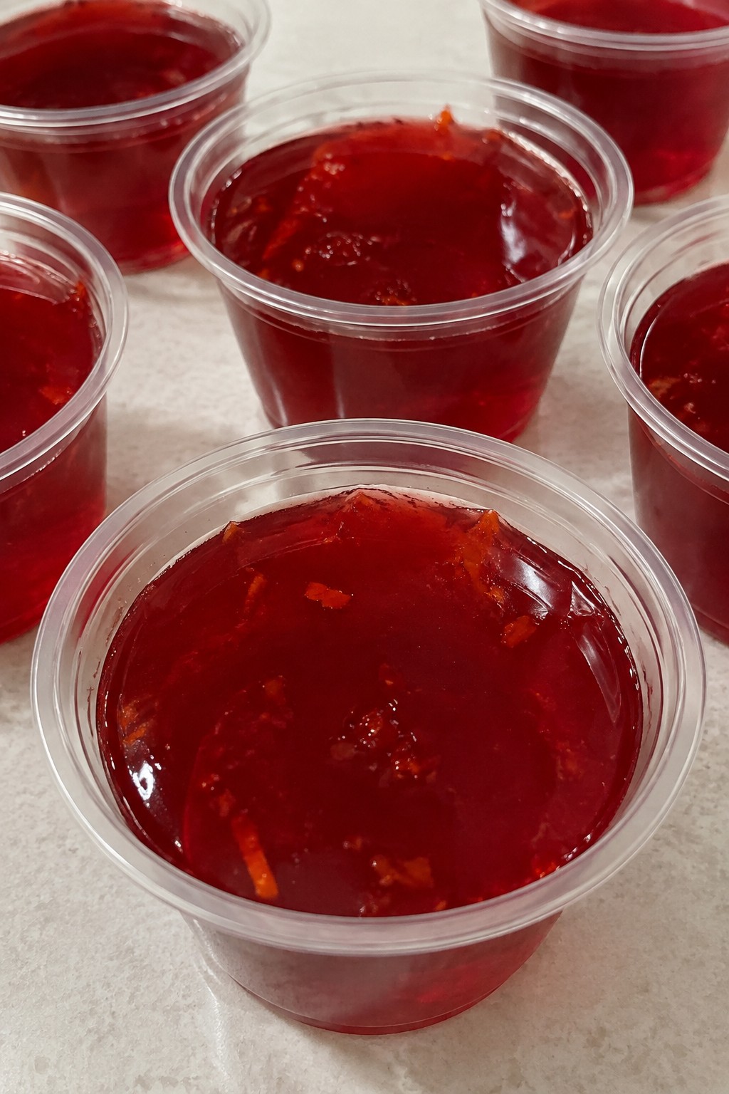 Vampire Blood Orange Vodka Jello Shots
