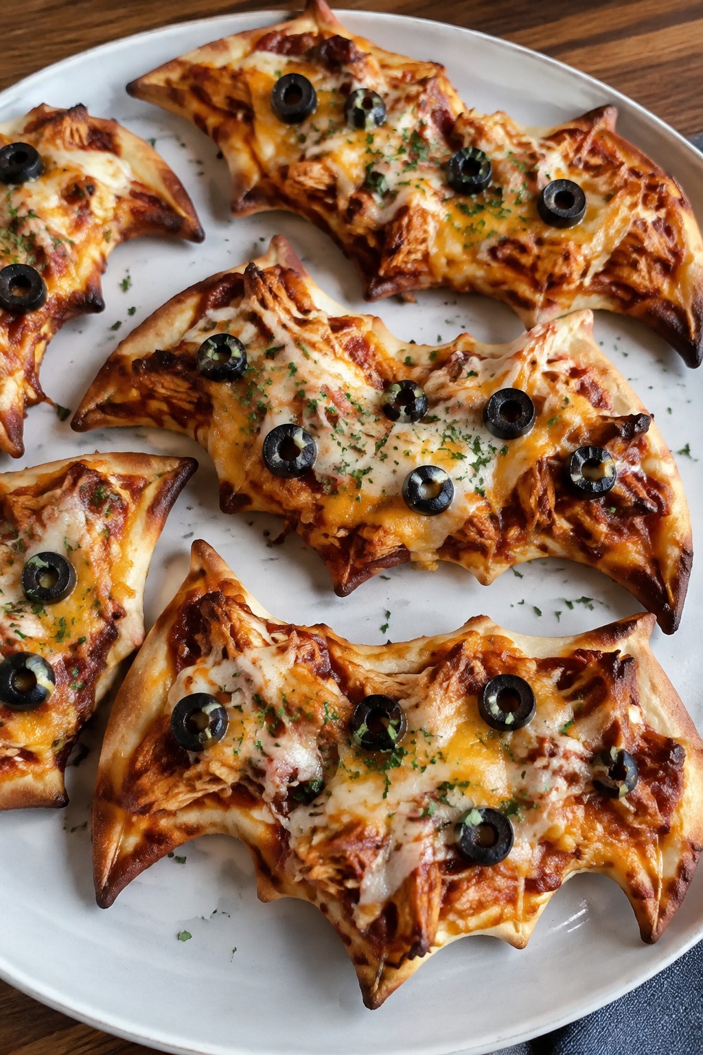 Bat Wing BBQ Chicken Pizzas