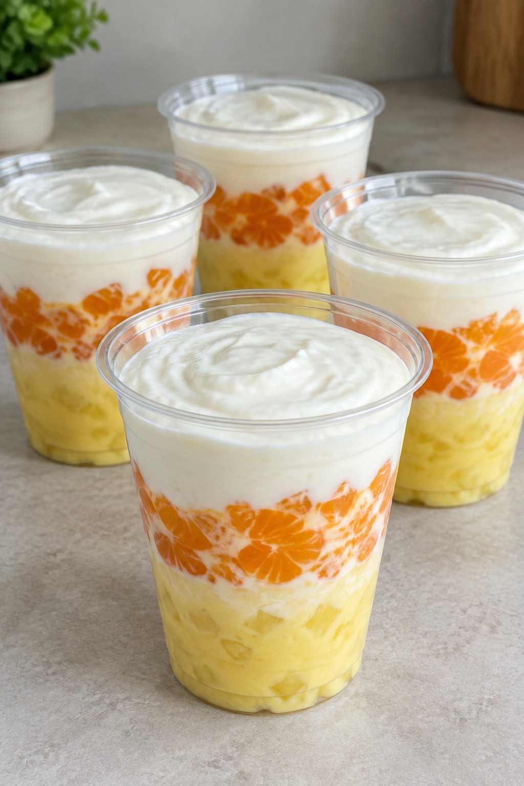 Candy Corn Layered Yogurt Parfaits Kids Can Stack
