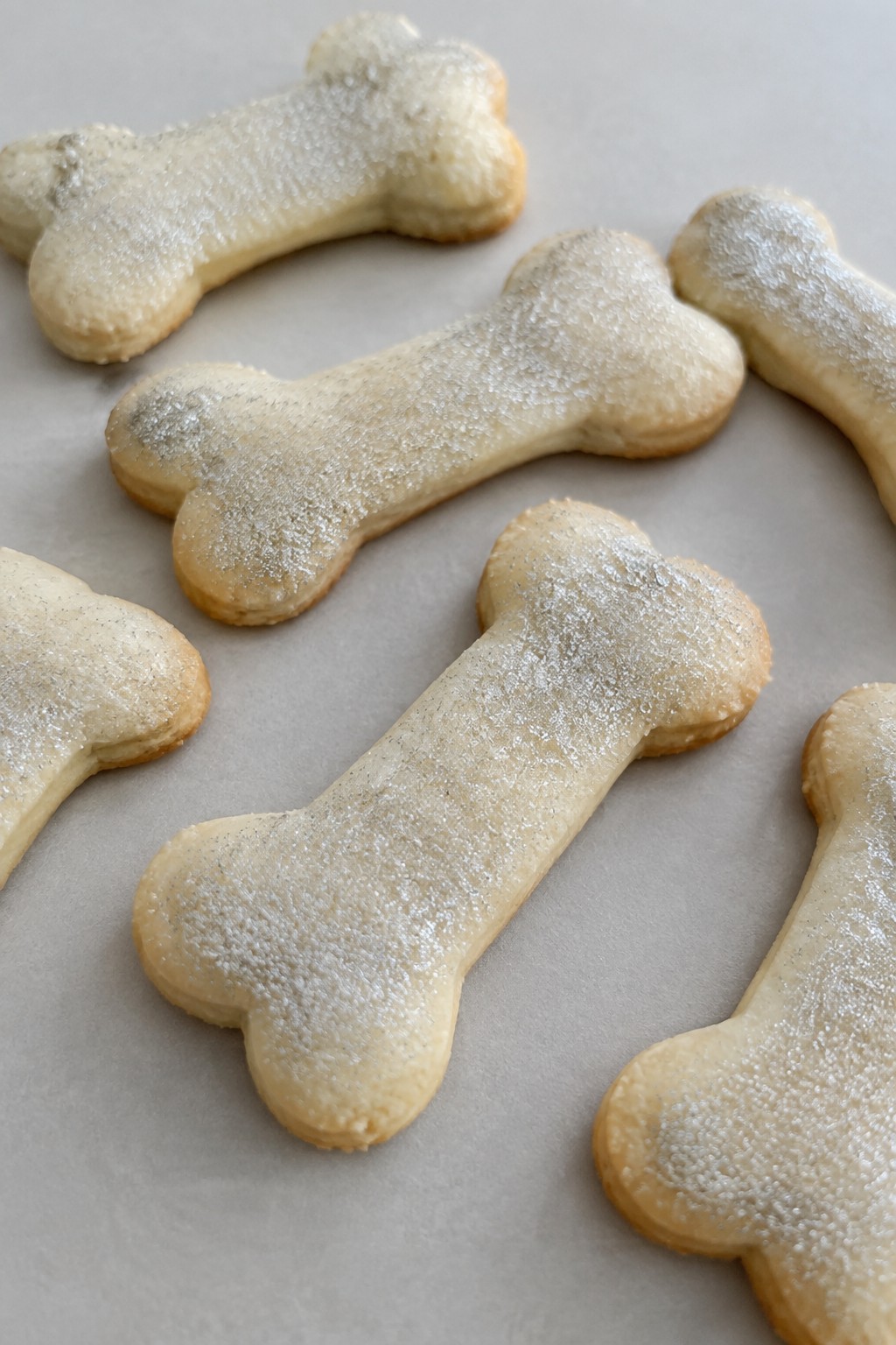 Skeleton Bone Sugar Cookies with Silver Edible Dust