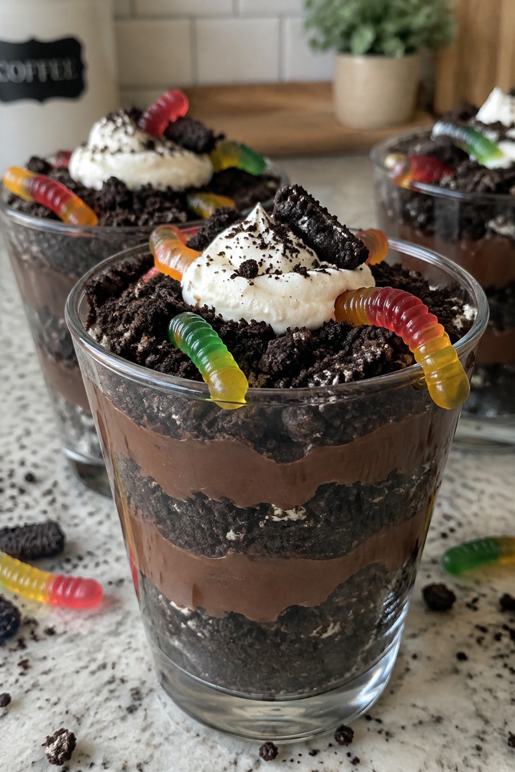 Graveyard Dirt Pudding Parfaits
