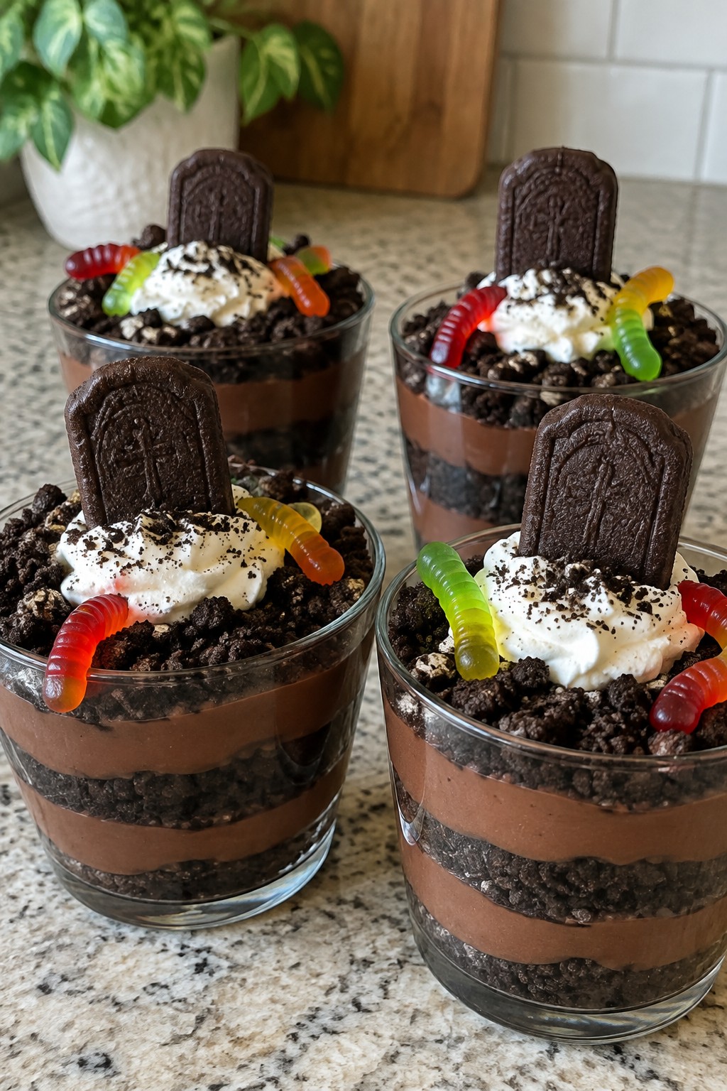 Graveyard Dirt Pudding Parfaits