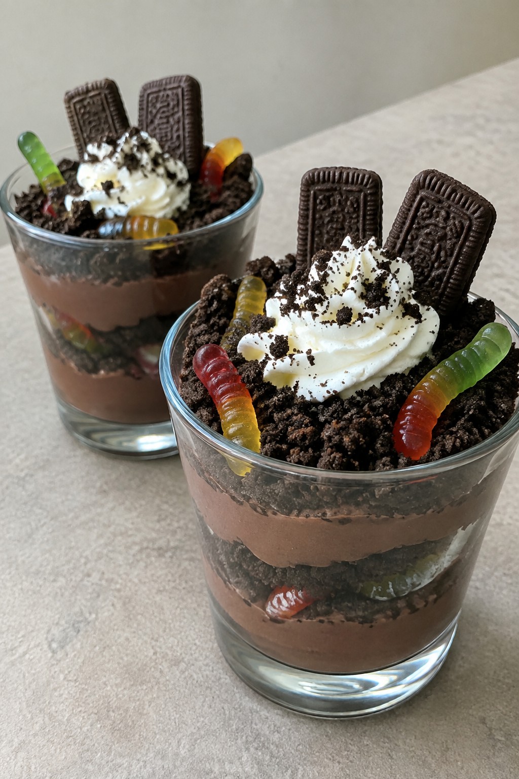Graveyard Dirt Pudding Parfaits