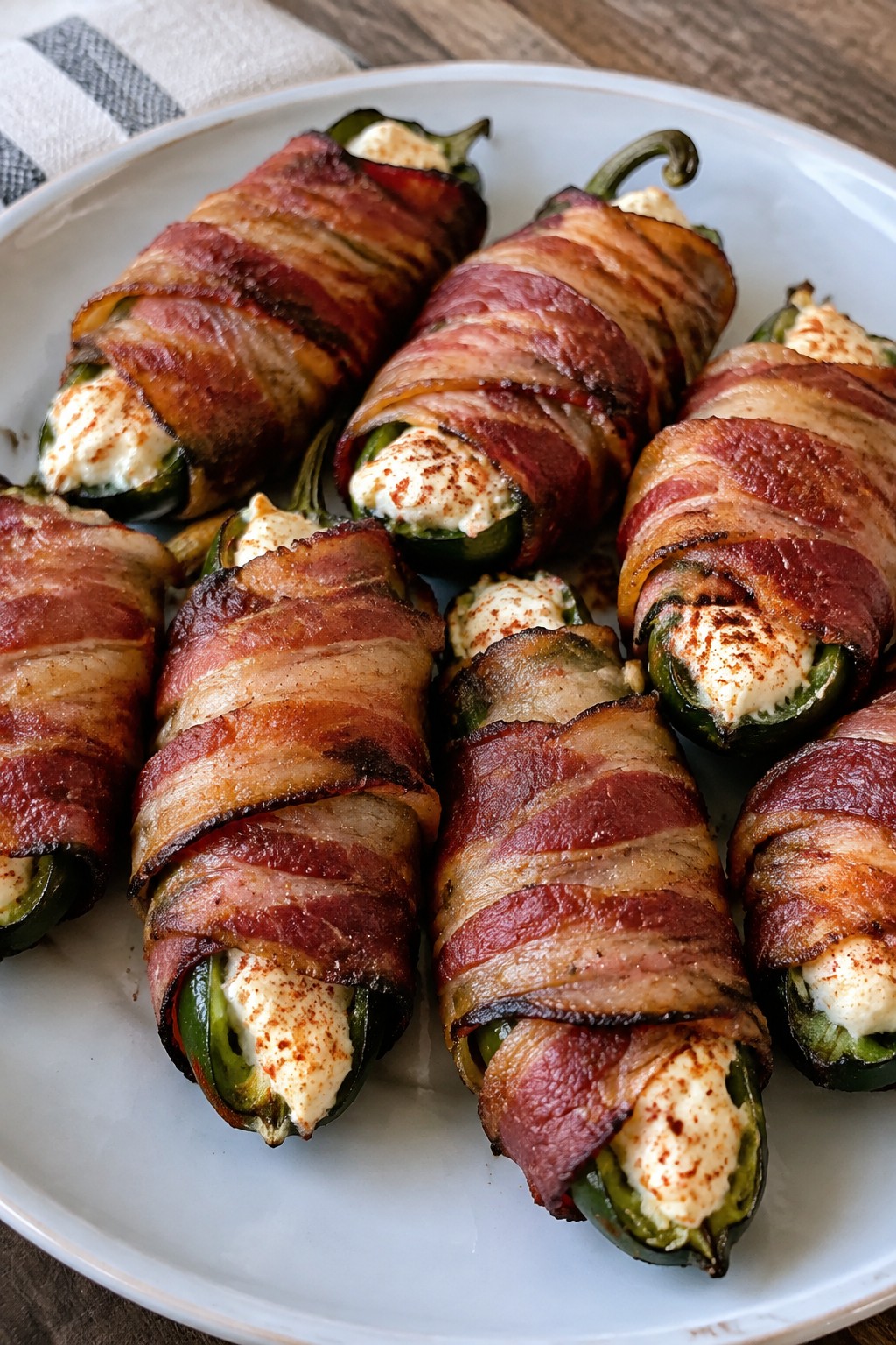 Smoky Bacon-Wrapped Jalapeño Mummies
