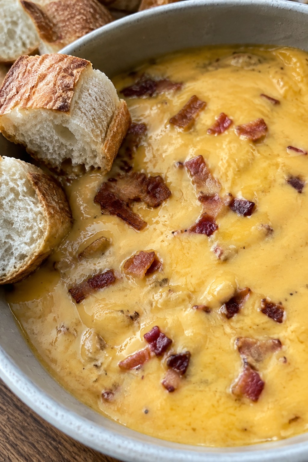 Cauldron of Smoky Bacon and Cheddar Fondue