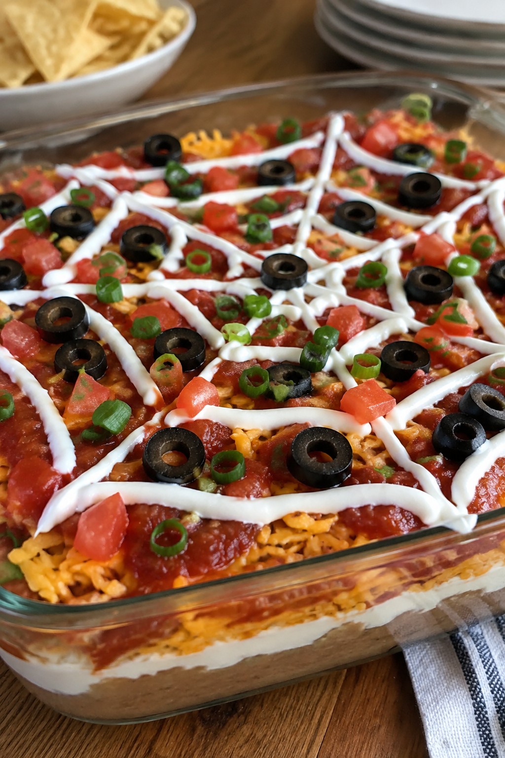 Spiderweb Seven-Layer Taco Dip