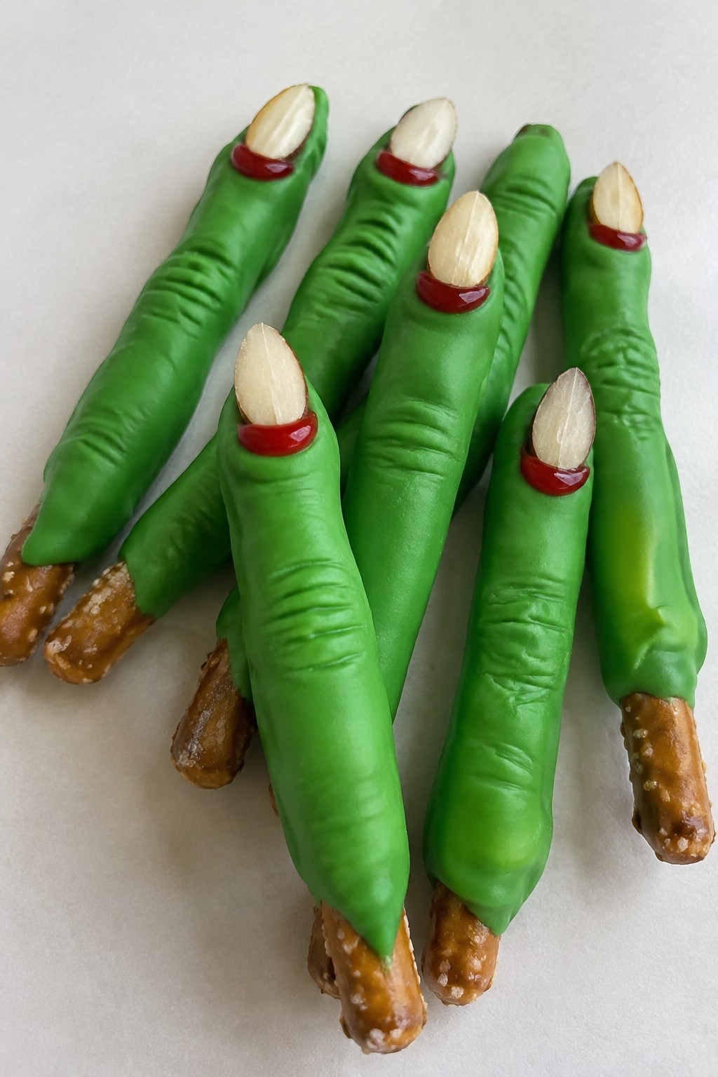 Witch Finger Pretzel Rods