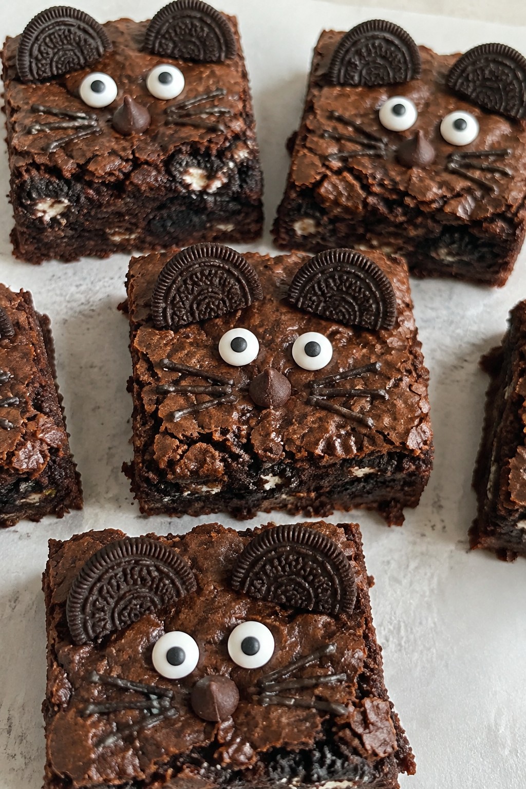 Black Cat Oreo Brownies