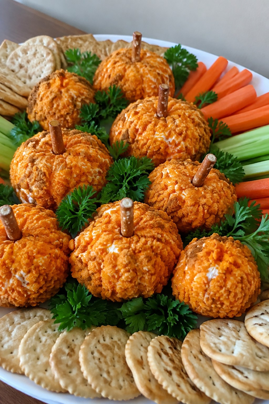 Pumpkin Patch Cheese Ball Platter