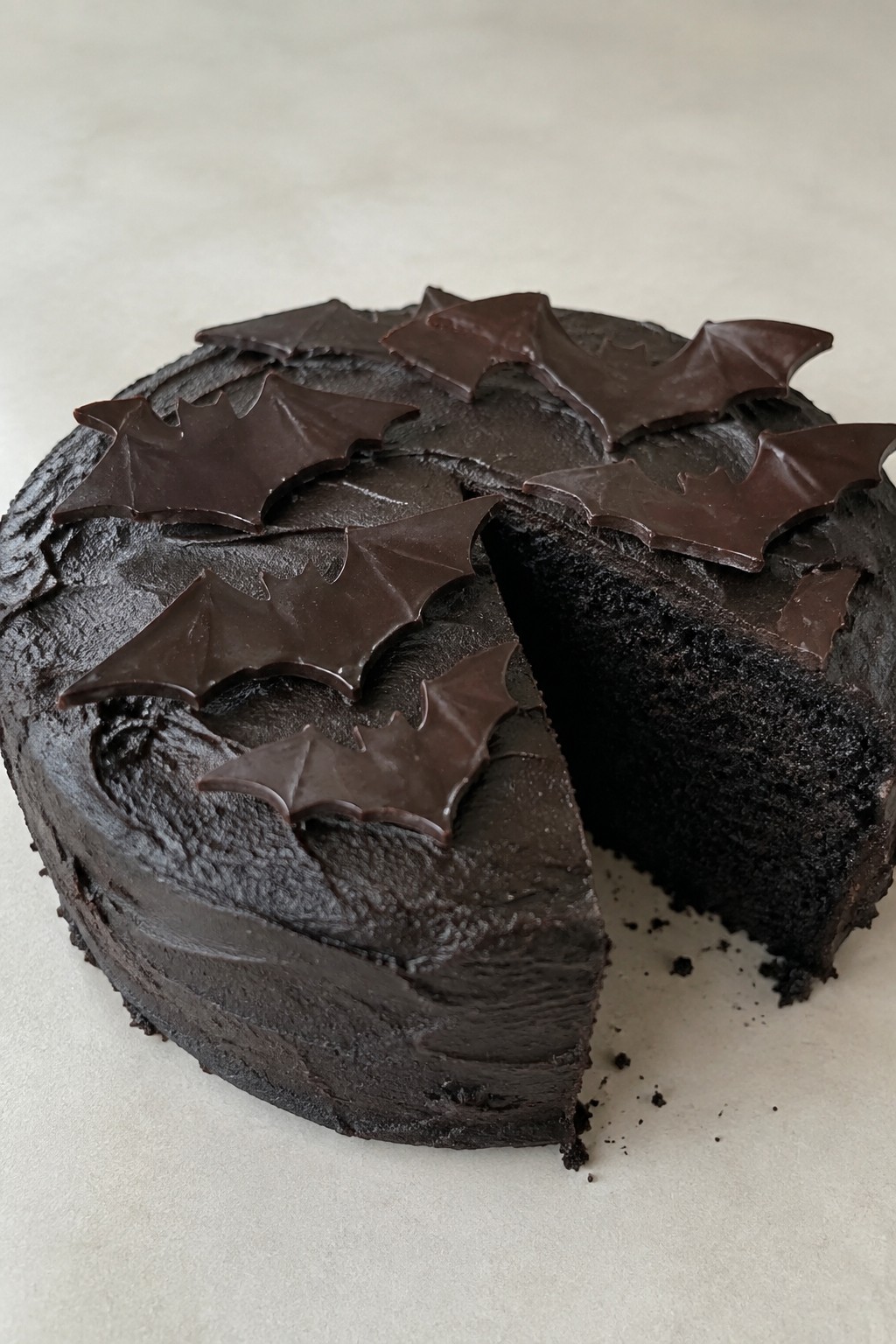 Bat Wing Black Cocoa Cake
