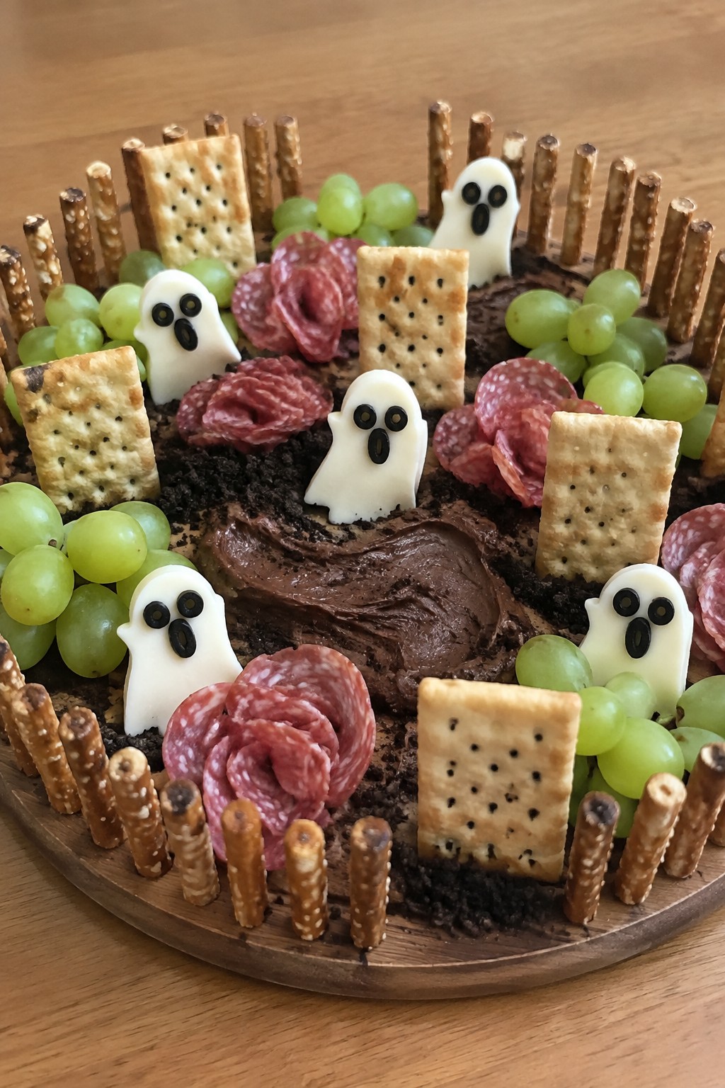 Ghostly Graveyard Charcuterie Board