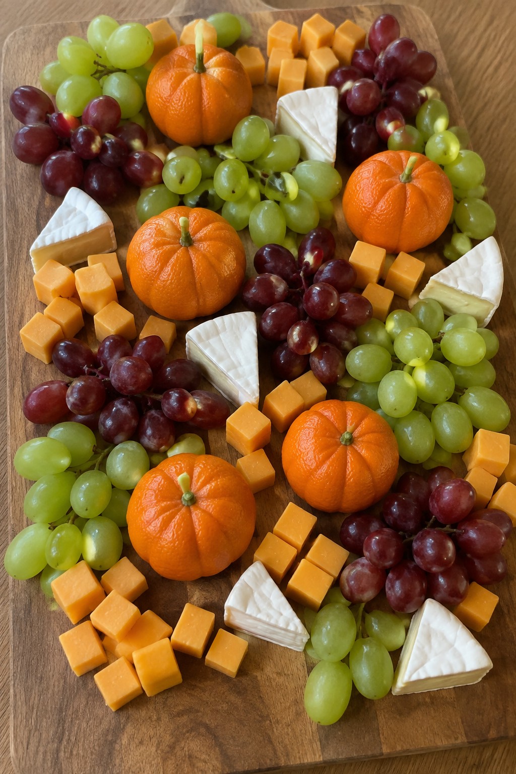 Pumpkin Patch Fruit and Cheese Board