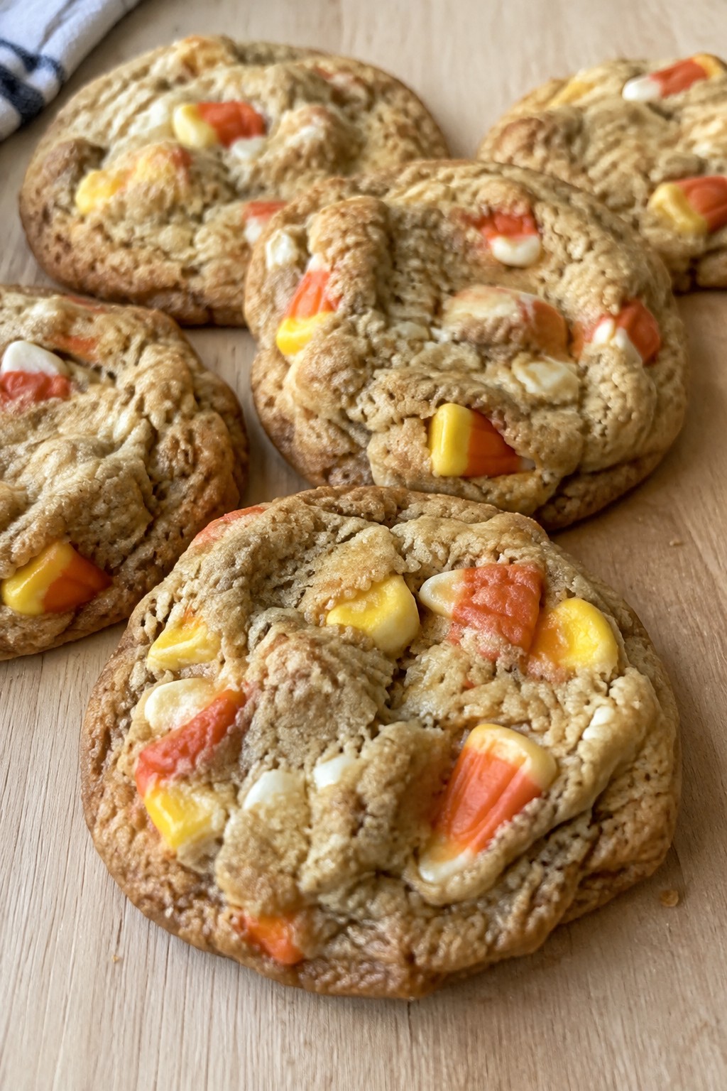 Candy Corn Blondie Cookies