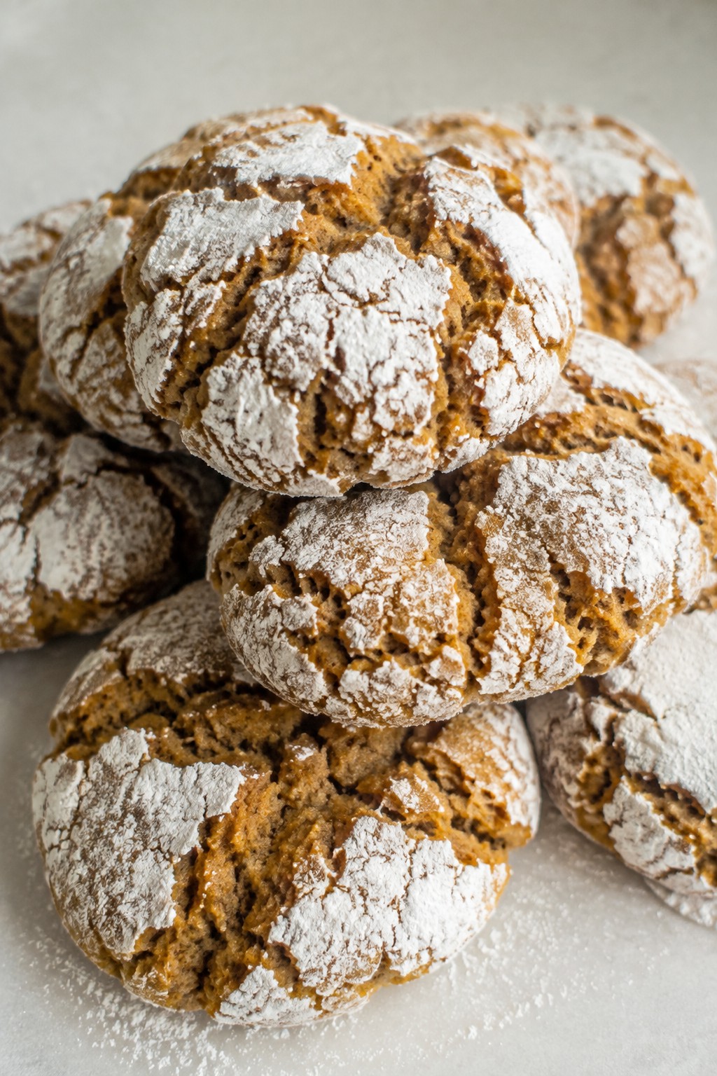 Pumpkin Spice Crinkle Cookies