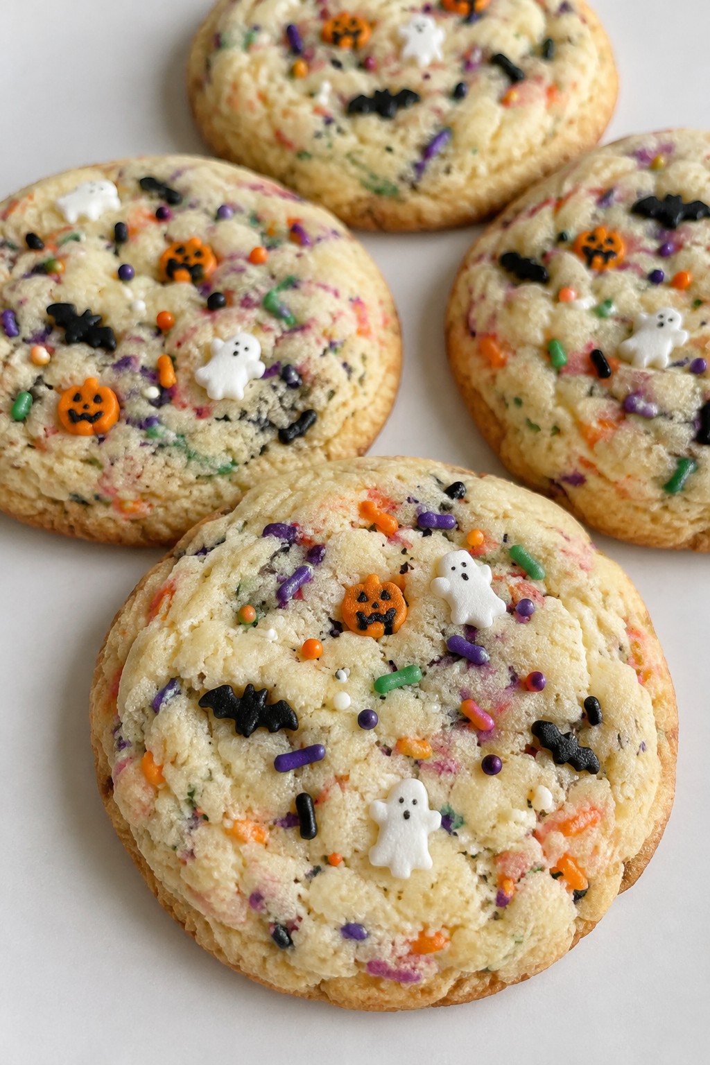 Spooky Sprinkle Funfetti Sugar Cookies