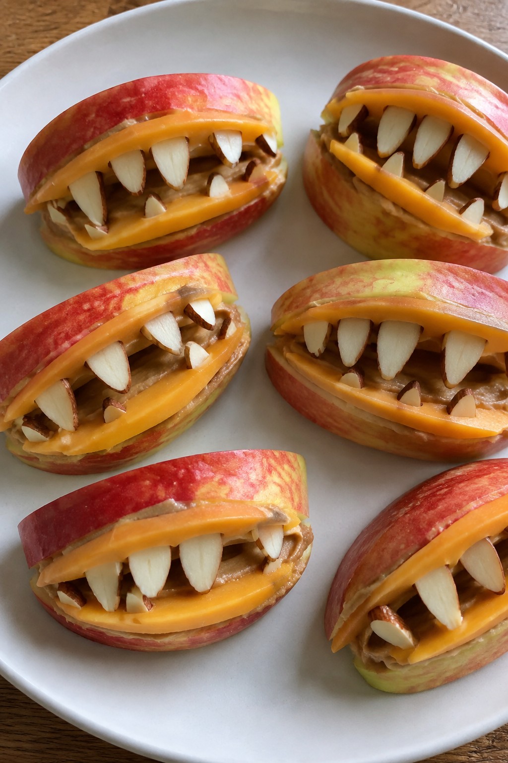 Monster Mouth Apple and Cheese Bites