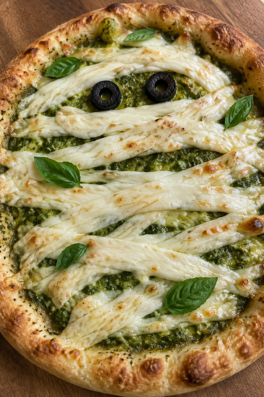 Mummy Mozzarella Basil Pesto Pizza