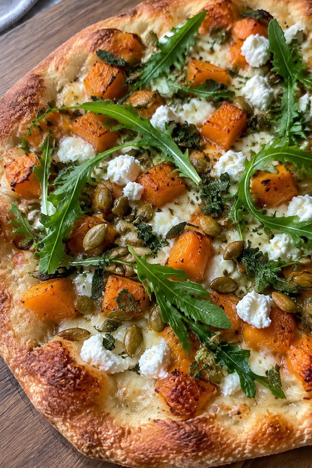 Pumpkin Patch Butternut Squash and Goat Cheese Pizza