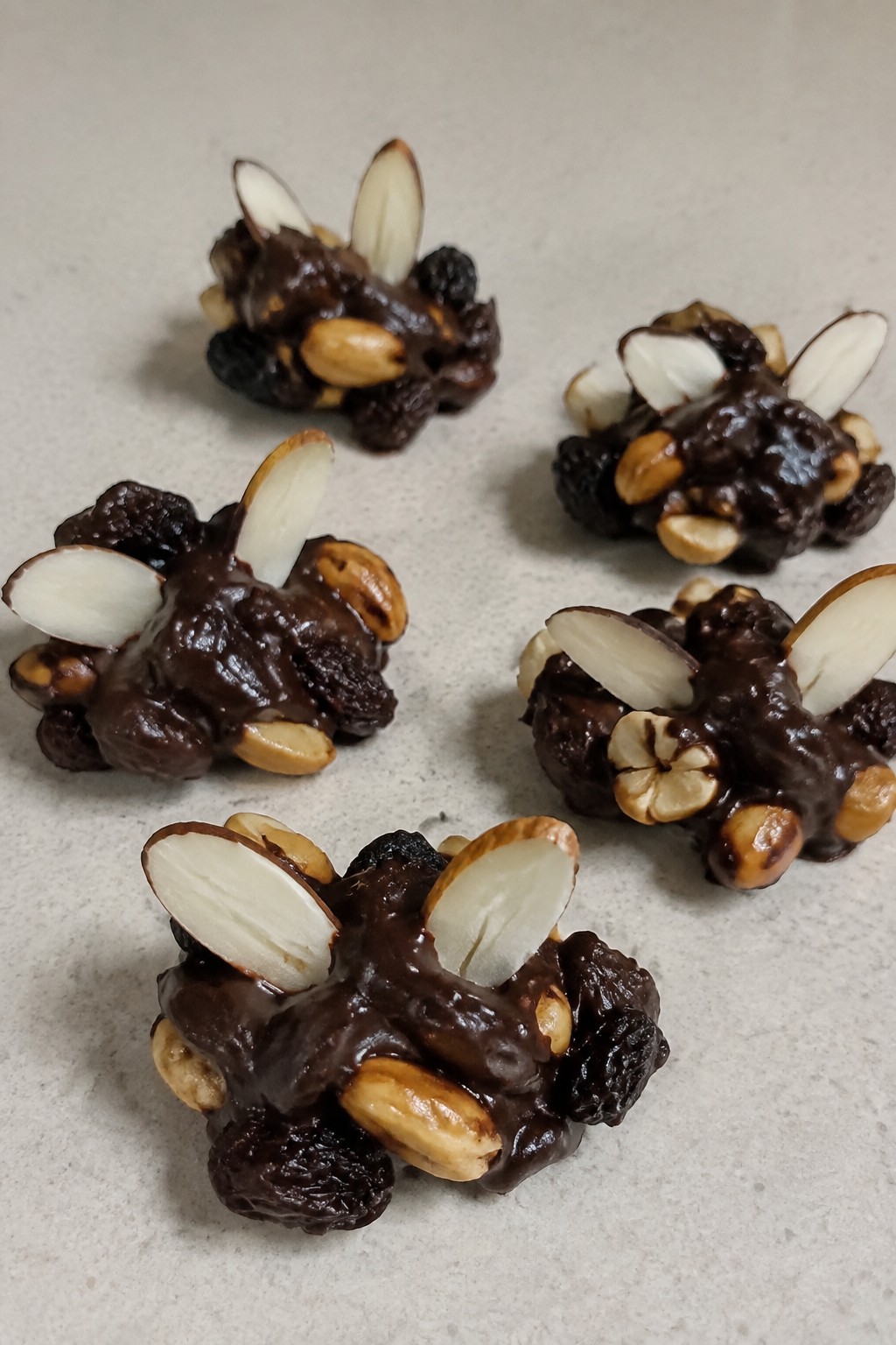 Bat Wing Chocolate Bark Clusters